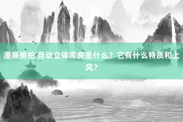 漫展偷拍 自动立体库房是什么？它有什么特质和上风？