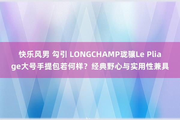 快乐风男 勾引 LONGCHAMP珑骧Le Pliage大号手提包若何样？经典野心与实用性兼具